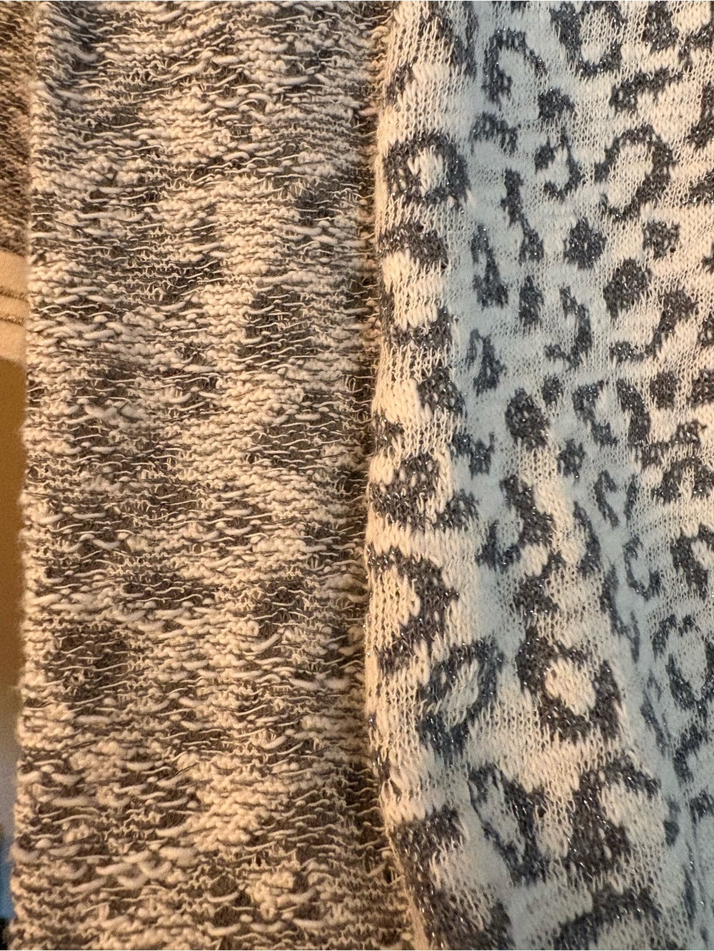 NWT Qui Sparkle Animal Print Knit Dress - Picture 6 of 9